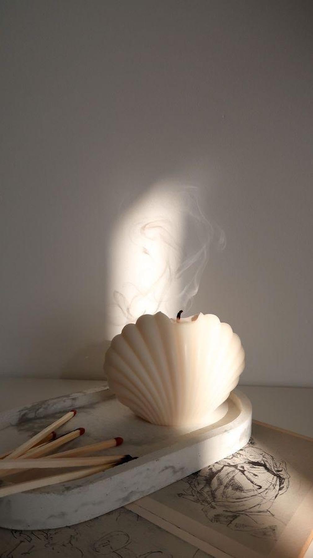 YEBEY Decorative Bubble Candle - Handmade Cube Soy Wax, Body Bust Decor & Aromatherapy