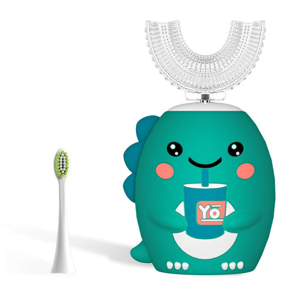 Yeklike Kids U-Shaped Electric Toothbrush – 360° Sonic Cleaning (2-7y), IPX7 Waterproof