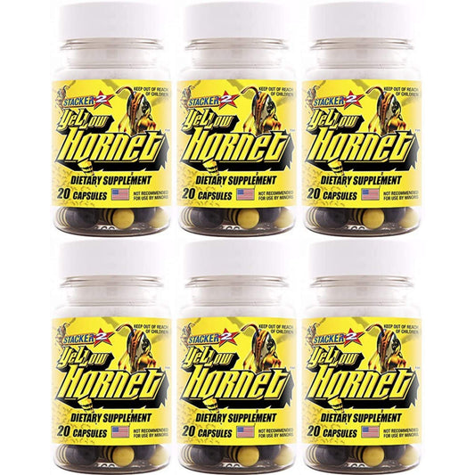 Yellow Hornet Herbal Dietary Supplement 120 Capsules - 6-Pack BritishVita | Premium UK Vitamins & Wellness Supplements