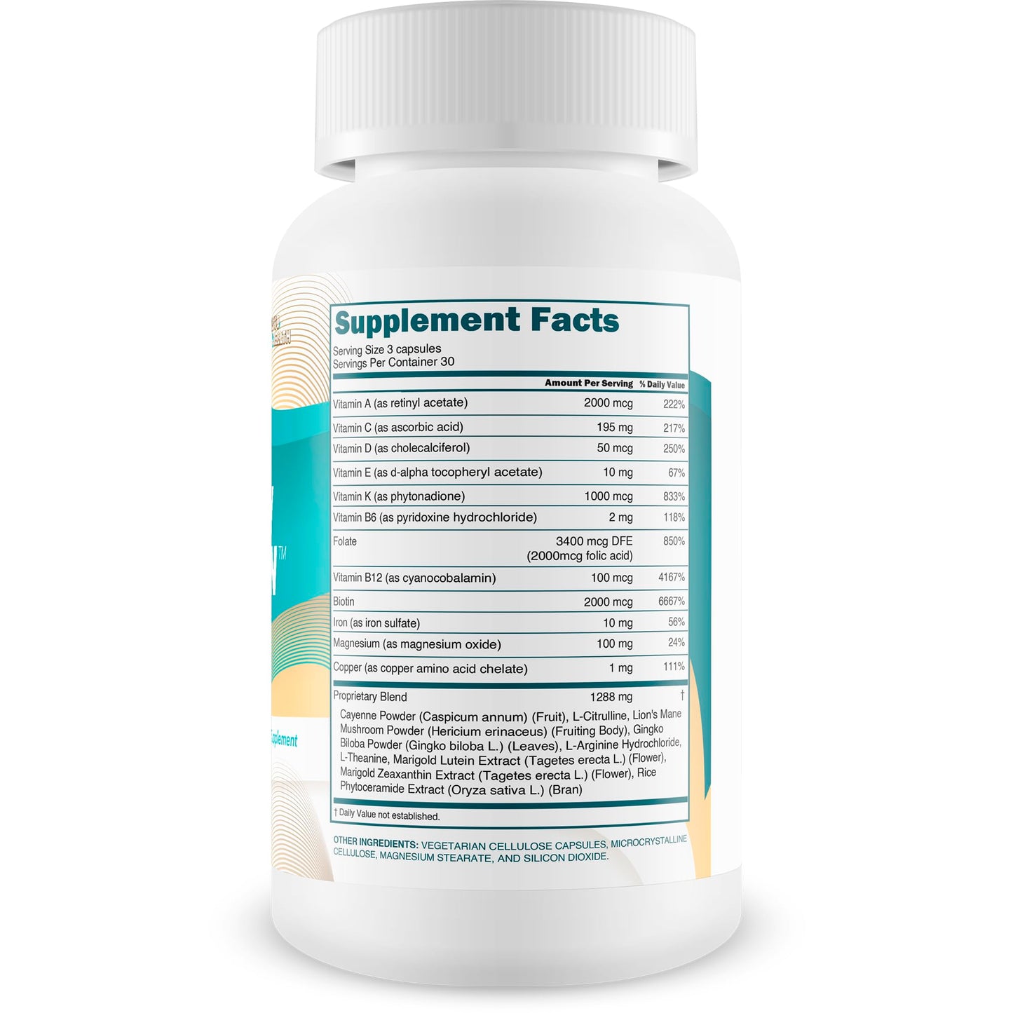Yellow Vitamin for Nerves – Nerve Support with B Complex & Lion's Mane