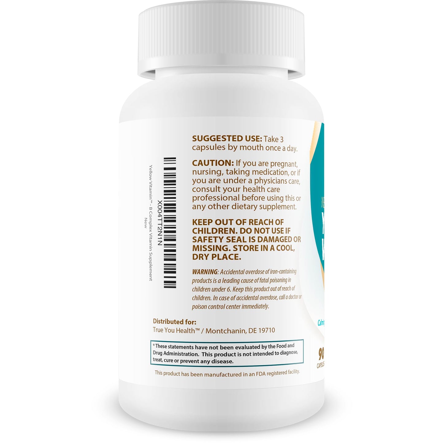 Yellow Vitamin for Nerves – Nerve Support with B Complex & Lion's Mane