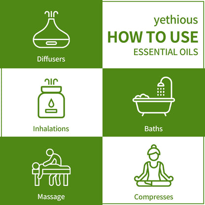 yethious Camphor Essential Oil 100ML – Diffuser, Aromatherapy, Massage & DIY Fragrance