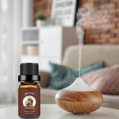 Yethious Coconut Essential Oil 10ml for Diffuser, Hair, Skin & Massage | Pure Organic Coconut Oil