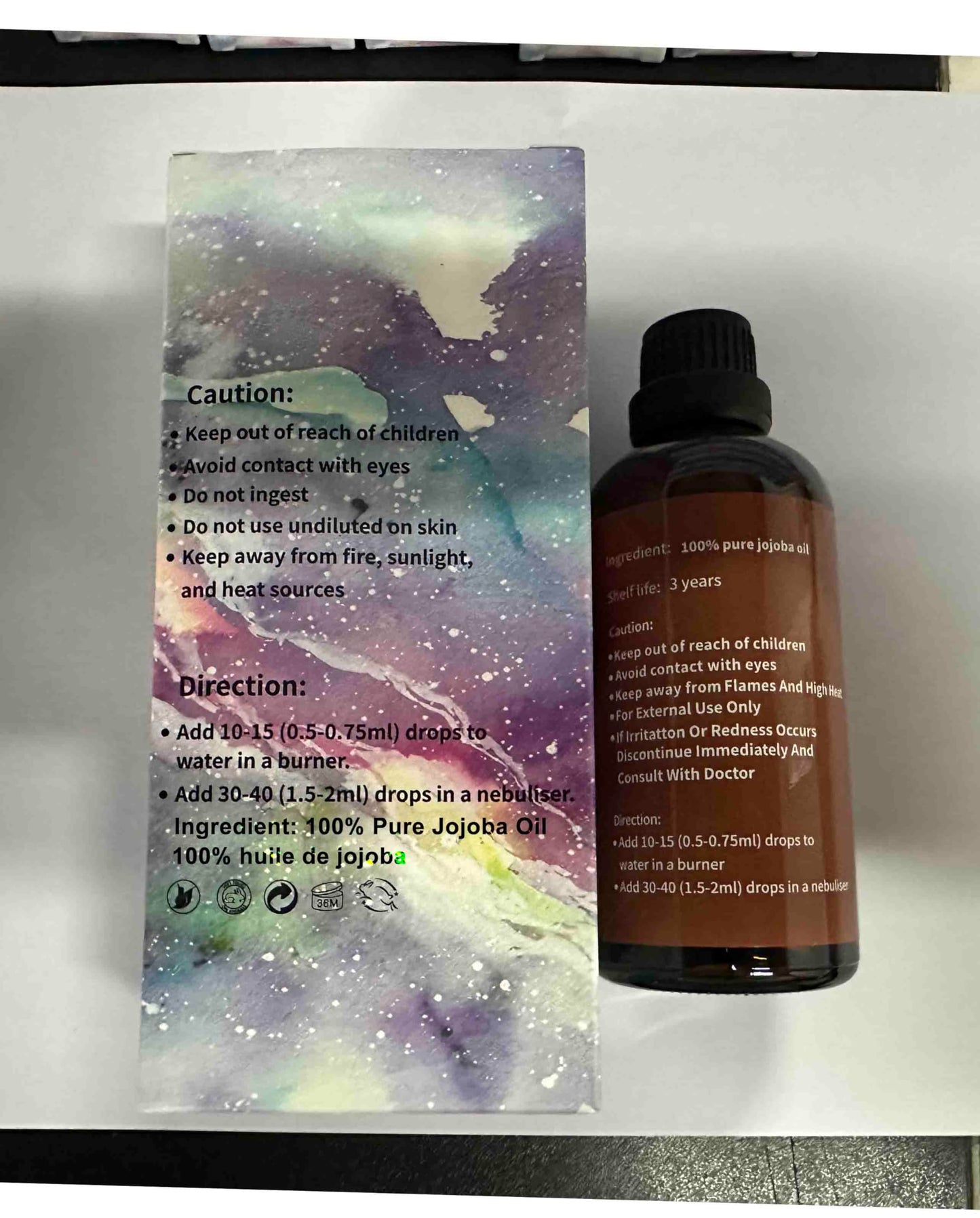 yethious Organic Jojoba Oil – Cold-Pressed Pure Carrier Oil for Skin, Hair & Nails (3.38 fl oz)