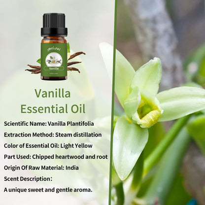 yethious Vanilla & Lavender Essential Oil Set – 2x10ml | 100% Pure
