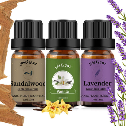 Yethious Lavender Vanilla Sandalwood Essential Oil - 100% Pure Organic Lavender Oil for Diffuser, Aromatherapy, Skin & Massage