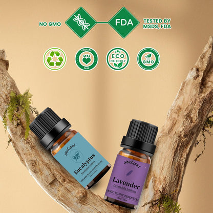 yethious Lavender Eucalyptus Essential Oil – Organic Pure Plant Lavender Oil for Diffuser, Skin & Hair Care
