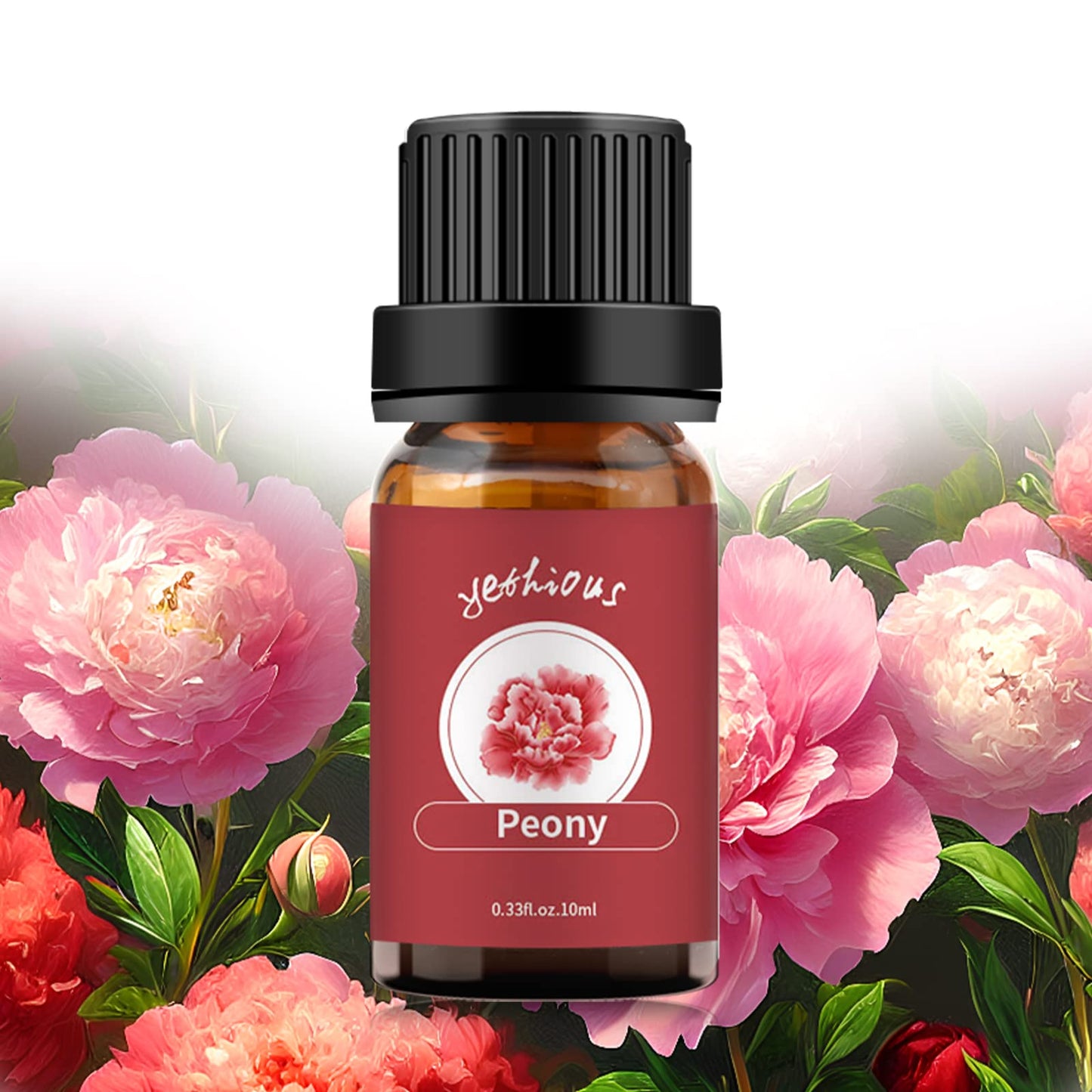 Yethious Peony Essential Oil 10ml – Pure Peony for Diffuser, Aromatherapy & Skincare