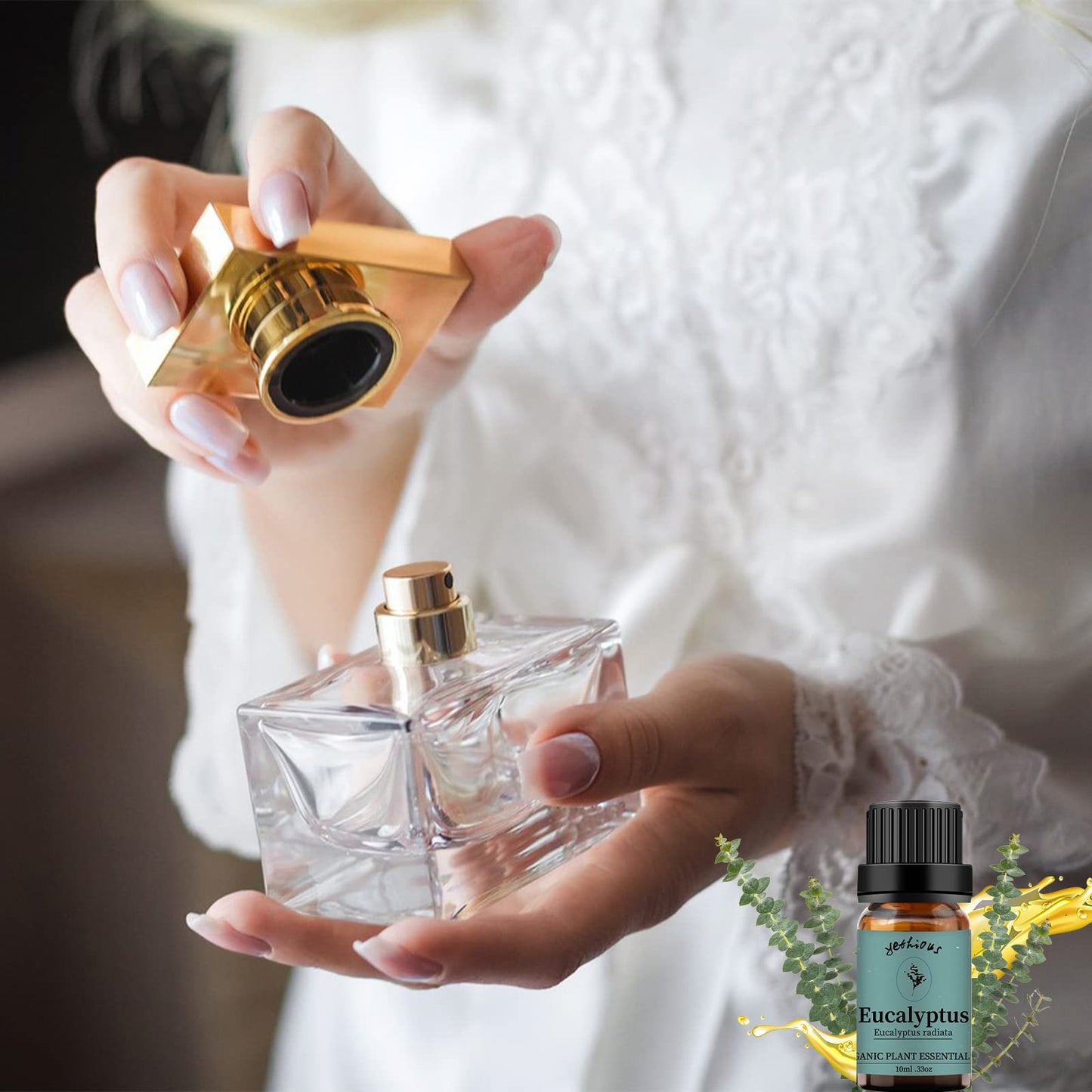 yethious Lavender Eucalyptus Essential Oil – Organic Pure Plant Lavender Oil for Diffuser, Skin & Hair Care