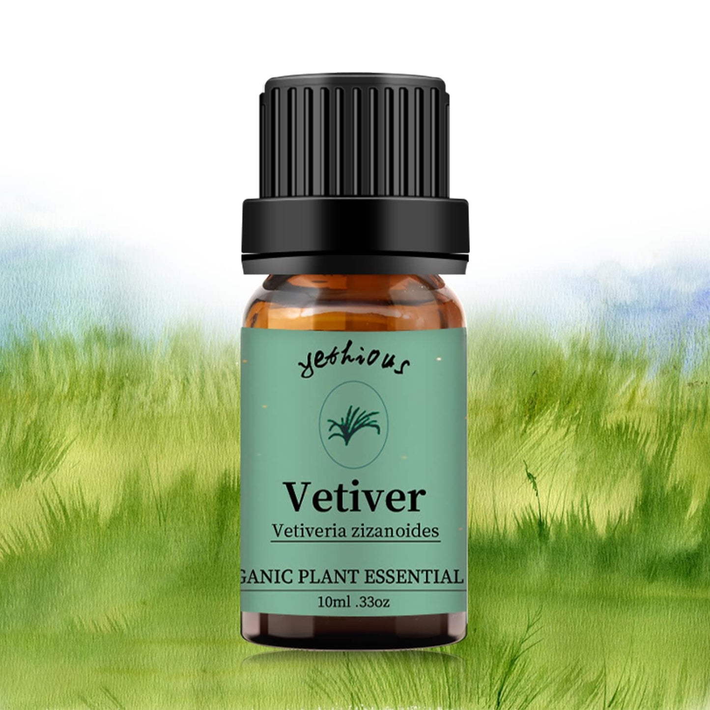 Yethious Vetiver Essential Oil 10ml | Pure Vetiver Oil for Diffuser & Aromatherapy