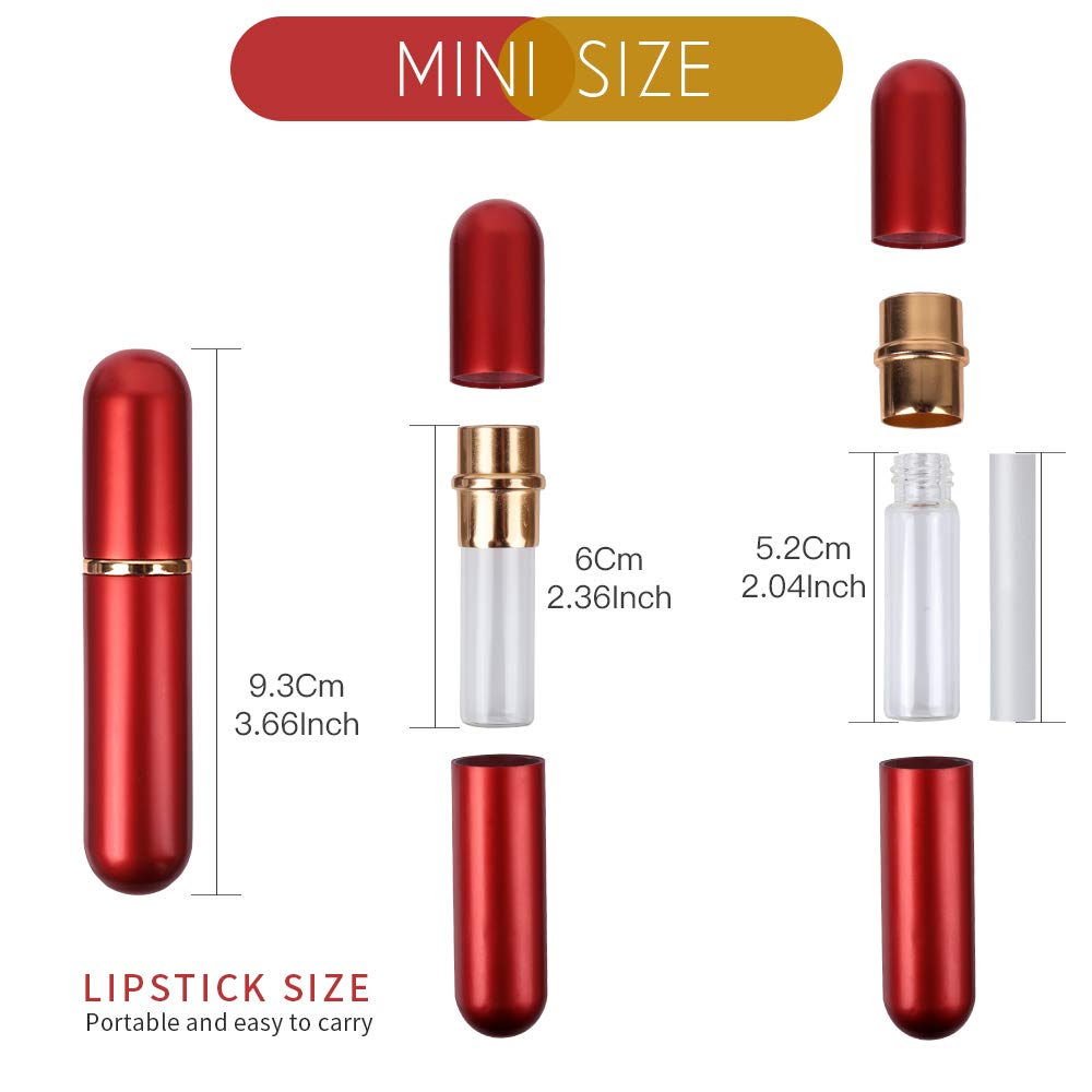 YGDZ Essential Oil Inhaler 5pcs – Refillable Nasal Inhaler Tubes (10 Wicks)