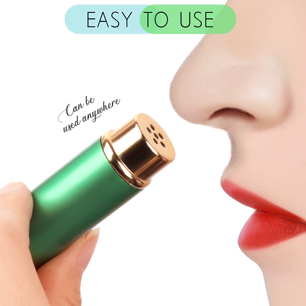 YGDZ Essential Oil Inhaler 5pcs – Refillable Nasal Inhaler Tubes (10 Wicks)