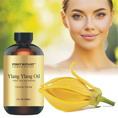 First Botany Ylang Ylang Essential Oil – 100% Pure, 1 fl oz | Aromatherapy, Massage & Household Use