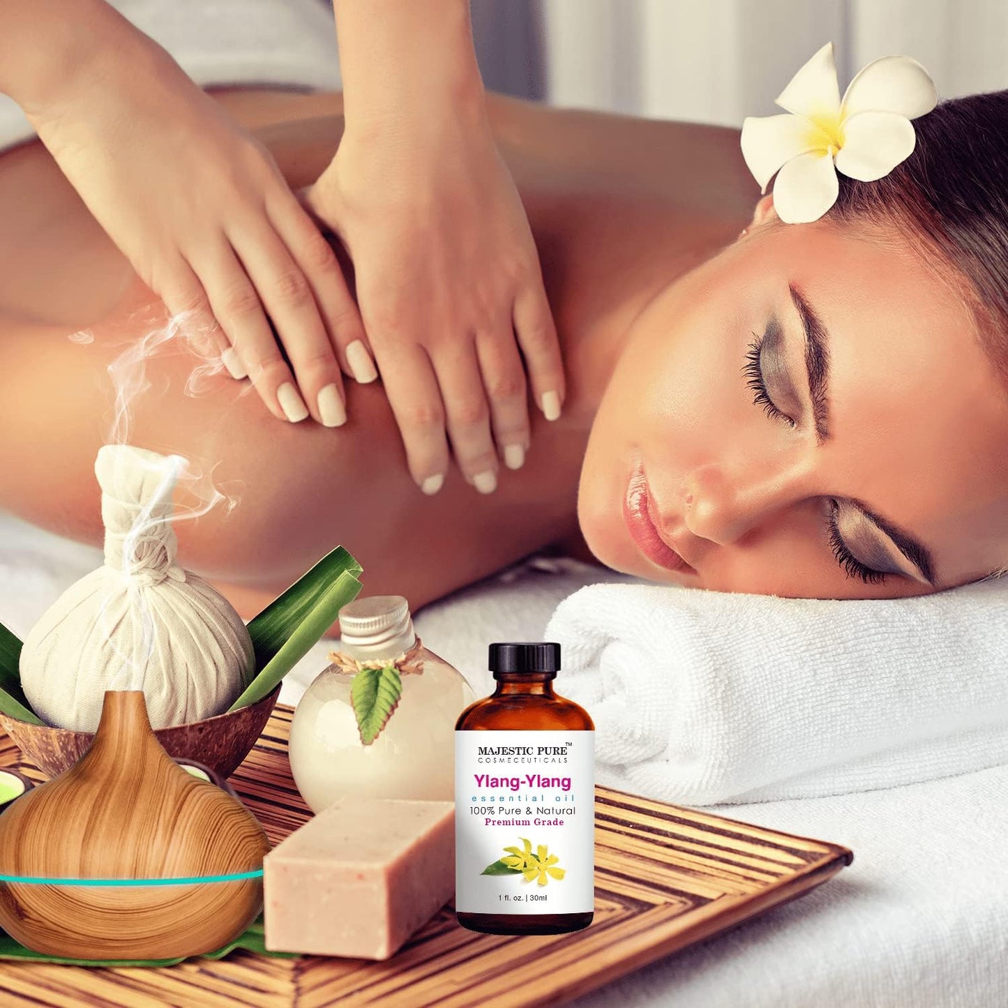 Majestic Pure Ylang Ylang Essential Oil - 100% Pure & Natural, 1 Oz