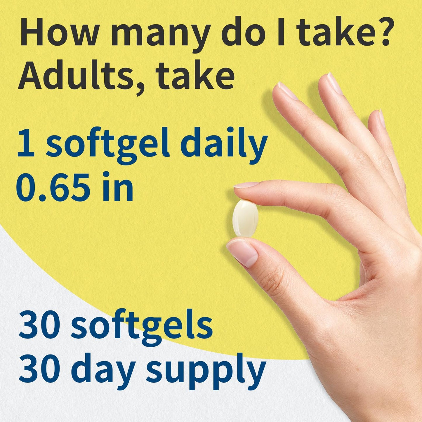 YMINGKJ Vitamin D3 5000 IU & K2 MK-7 Softgels with Magnesium | 30 Softgels | Non-GMO