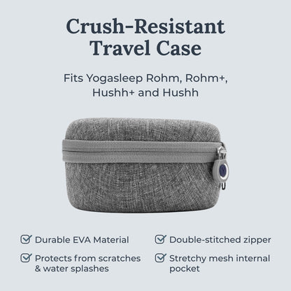 Yogasleep Crush-Resistant Travel Case for Hushh & Rohm | Protective & Portable