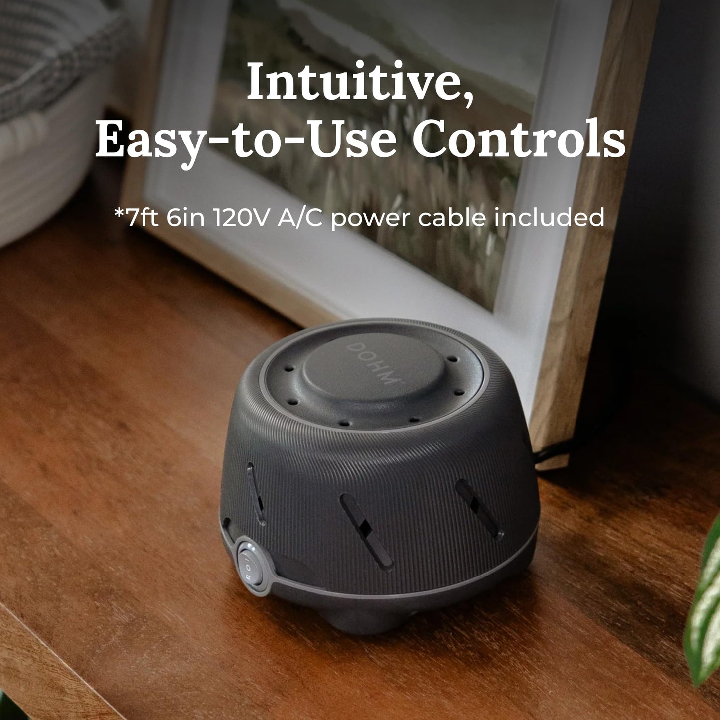 Yogasleep Dohm Charcoal — Original White Noise Machine for Sleep, Privacy & Travel