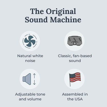 Yogasleep Dohm Charcoal — Original White Noise Machine for Sleep, Privacy & Travel