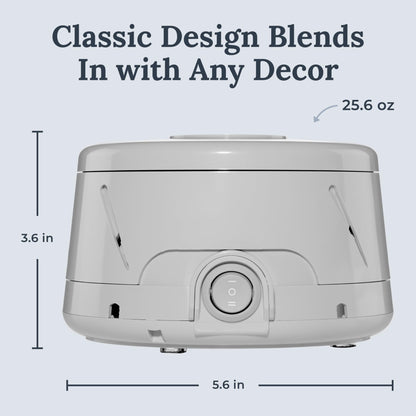 Yogasleep Dohm Classic Gray — Original White Noise Machine for Sleep, Travel & Focus
