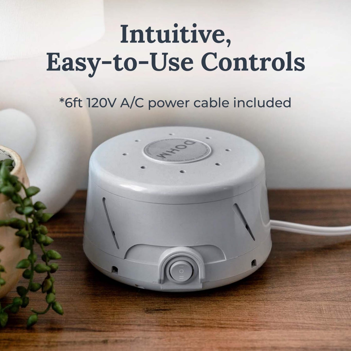 Yogasleep Dohm Classic Gray — Original White Noise Machine for Sleep, Travel & Focus
