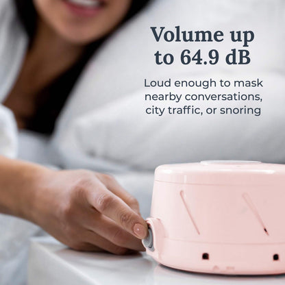 YOGASLEEP Dohm Classic Pink — Original White Noise Machine for Sleep, Travel & Focus