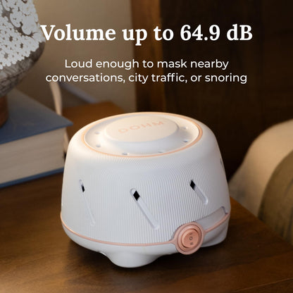 Yogasleep Dohm White & Pink — The Original White Noise Machine for Sleep, Baby Soothing & Office Privacy