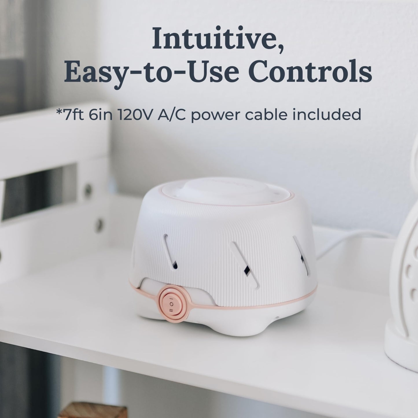Yogasleep Dohm White & Pink — The Original White Noise Machine for Sleep, Baby Soothing & Office Privacy