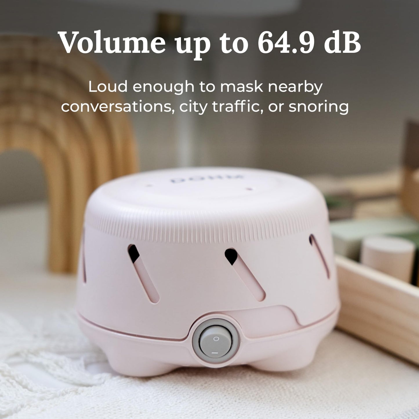 Yogasleep Dohm Uno Pink Noise Sound Machine — Adjustable Tone, Privacy & Travel Ready