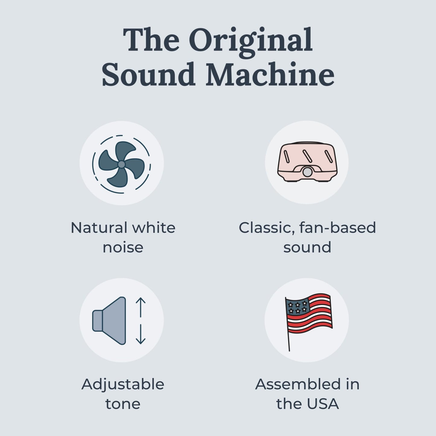 Yogasleep Dohm Uno Pink Noise Sound Machine — Adjustable Tone, Privacy & Travel Ready