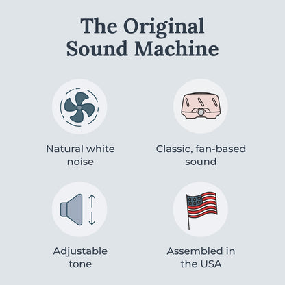 Yogasleep Dohm Uno Pink Noise Sound Machine — Adjustable Tone, Privacy & Travel Ready