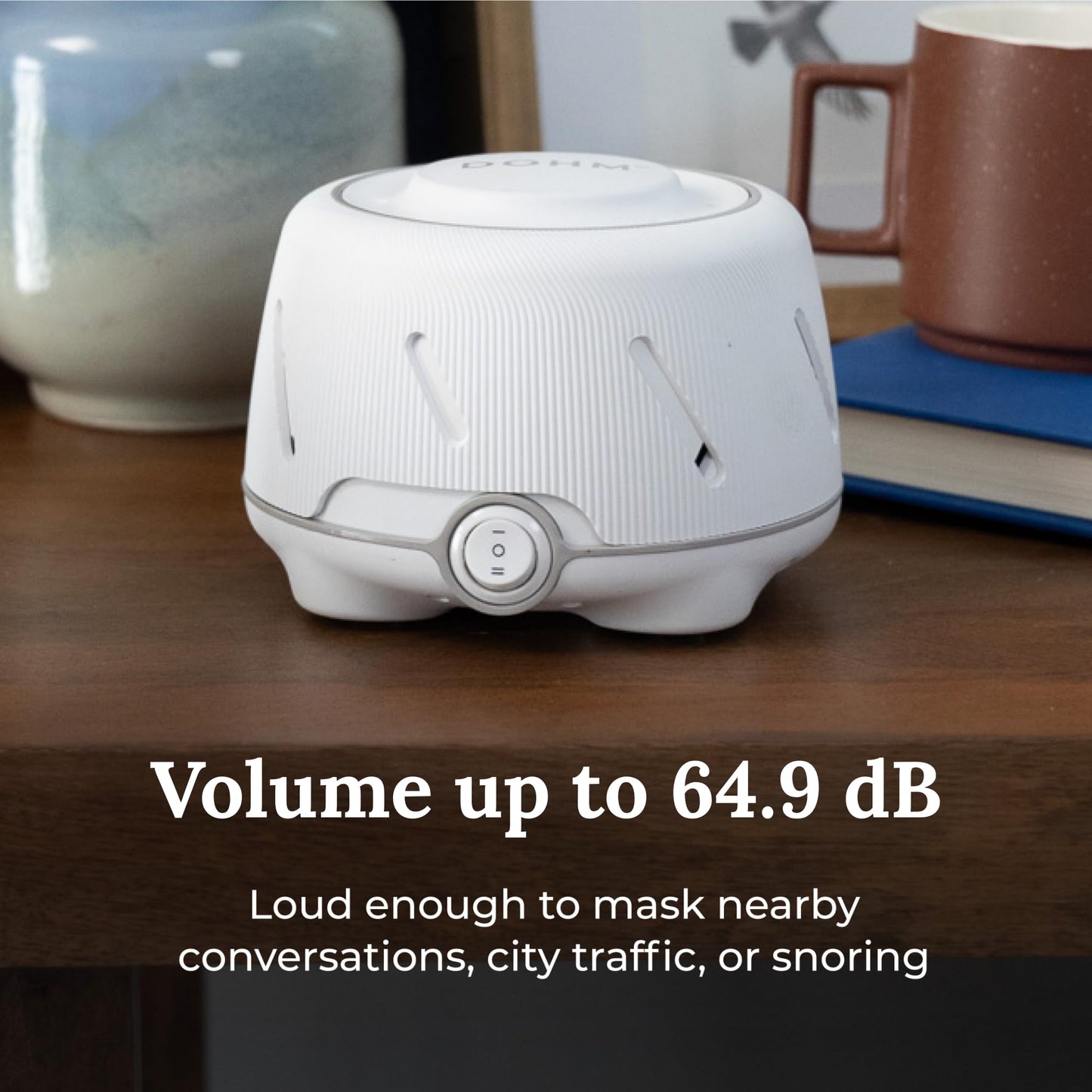 Yogasleep Dohm (White/Gray) - Original White Noise Machine for Sleep & Privacy
