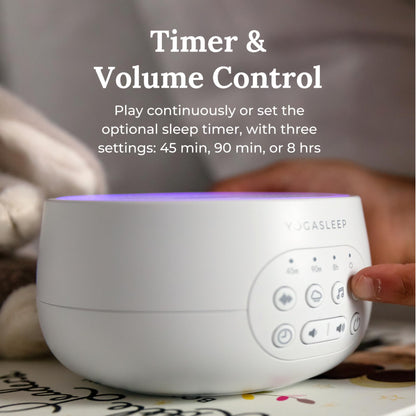 YOGASLEEP Dreamcenter: 26-Track White Noise Machine with Night Light & Sleep Timer
