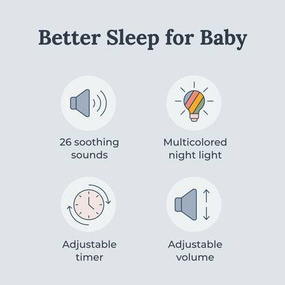 YOGASLEEP Dreamcenter: 26-Track White Noise Machine with Night Light & Sleep Timer