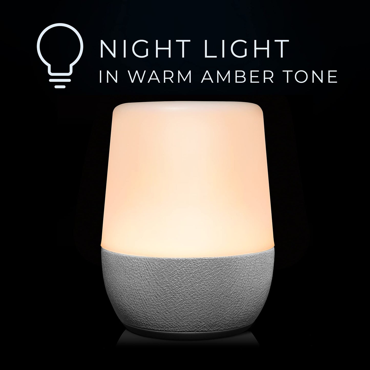 Yogasleep Duet White Noise Machine & Night Light – 30 Sounds, Bluetooth Speaker