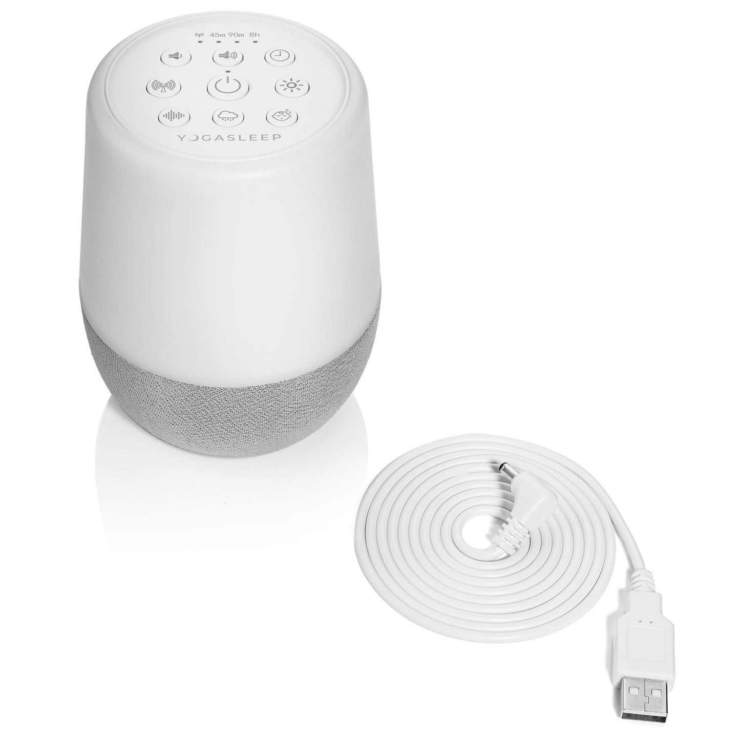 Yogasleep Duet White Noise Machine & Night Light – 30 Sounds, Bluetooth Speaker