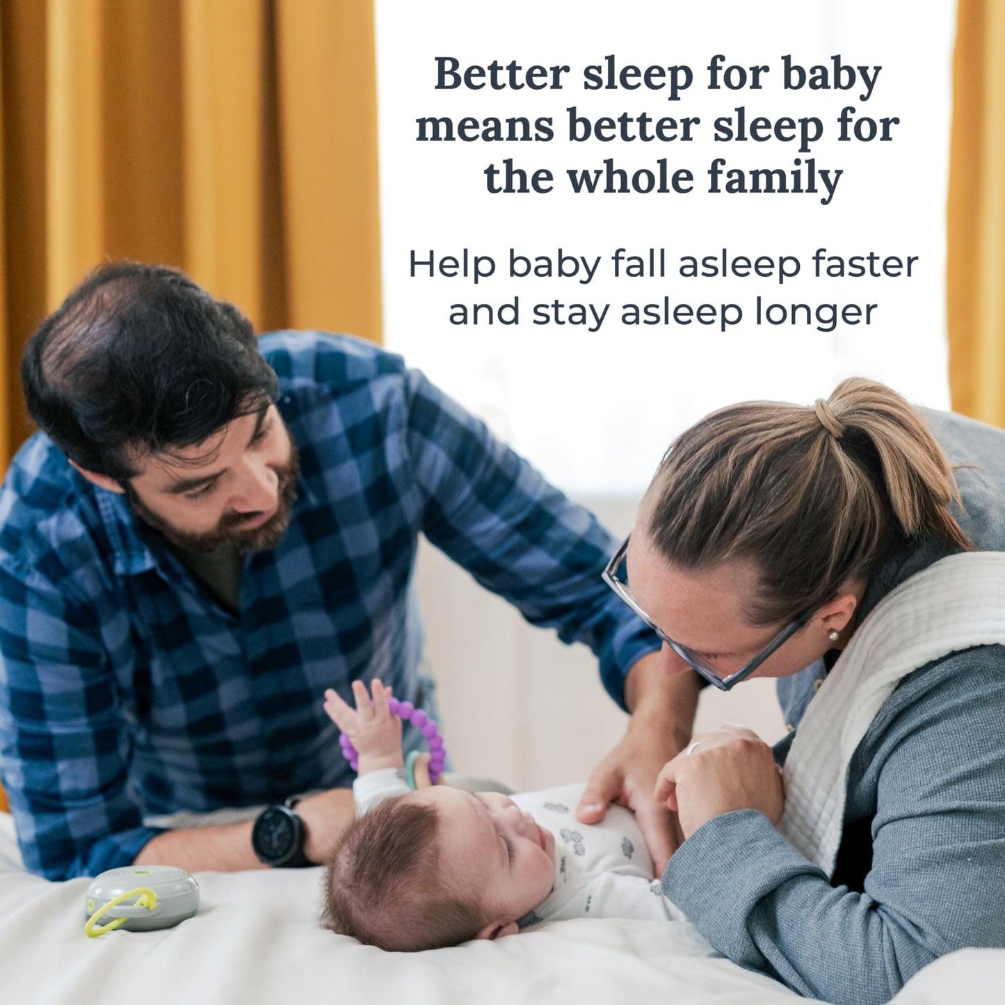 Yogasleep Hushh Portable White Noise Machine for Baby — 3 Soothing Sounds, Compact & USB-Rechargeable