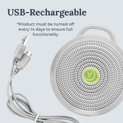 Yogasleep Hushh Portable White Noise Machine for Baby — 3 Soothing Sounds, Compact & USB-Rechargeable