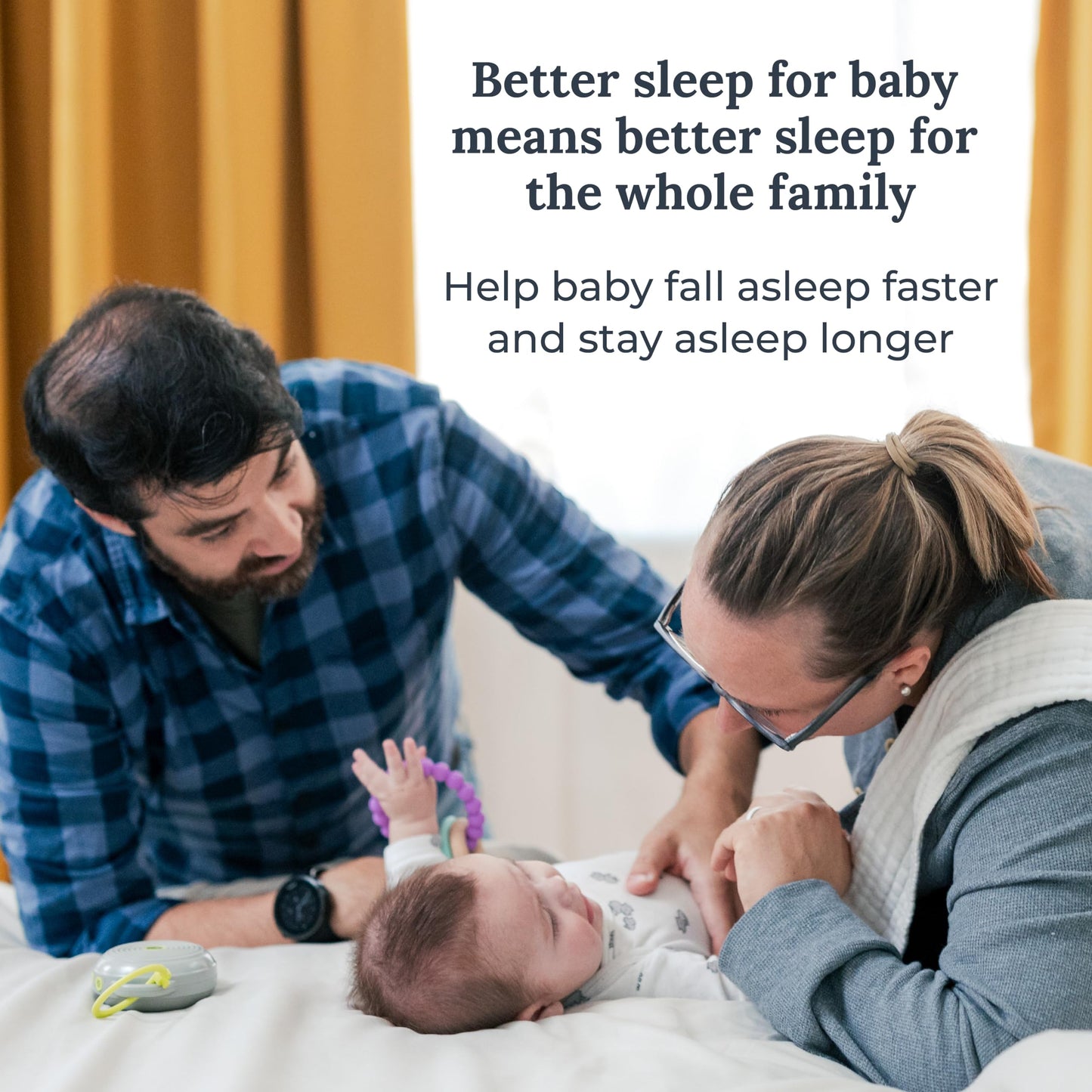 Yogasleep Hushh Portable White Noise Machine for Baby — 3 Soothing Sounds, Compact & USB-Rechargeable