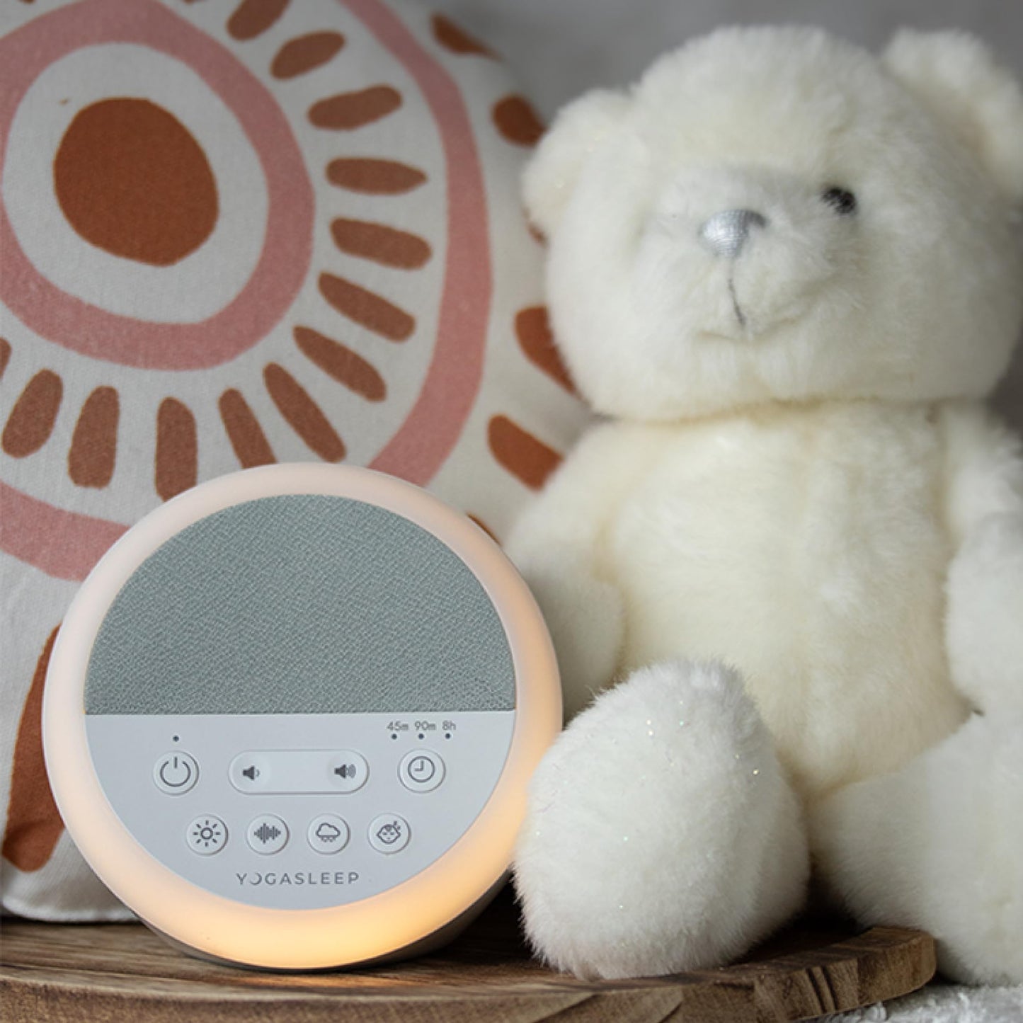 Yogasleep Nod White Noise Sound Machine — Night Light, 20 Sounds, Sleep Timer