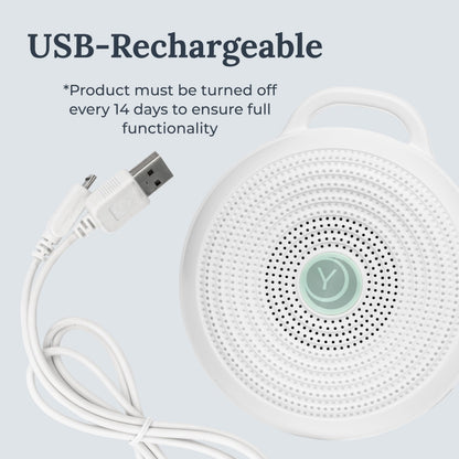 Yogasleep Rohm Portable White Noise Sound Machine — 3 Sounds, 24h Playback