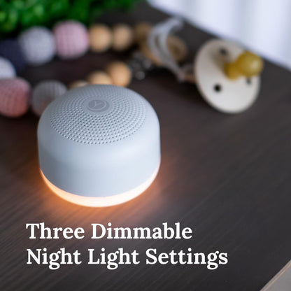 Yogasleep Travel Mini Portable White Noise Sound Machine | 6 Sounds, Dimmable Night Light, USB Rechargeable
