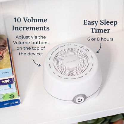 Yogasleep Whish White Noise Machine — 16 Soothing Sounds, Compact Travel Size