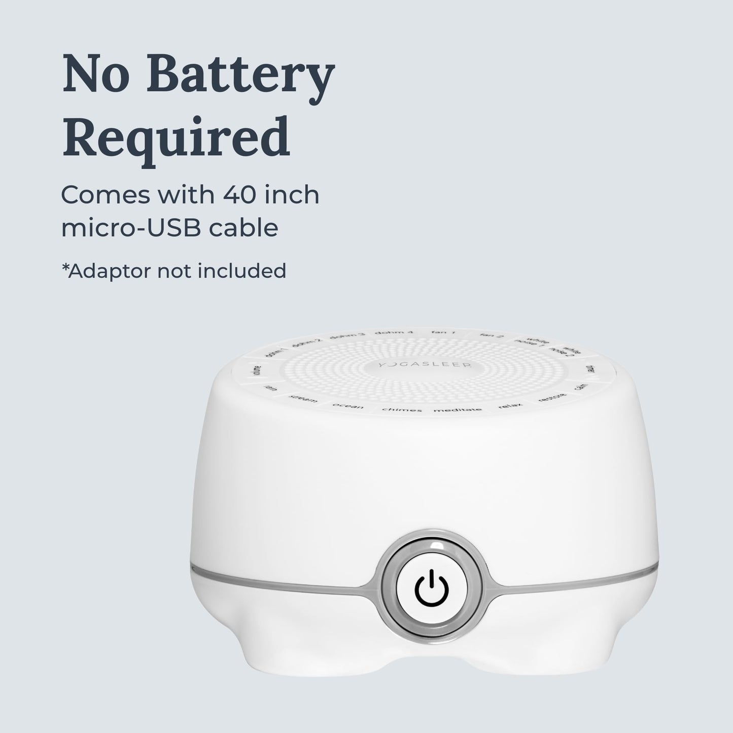 Yogasleep Whish White Noise Machine — 16 Soothing Sounds, Compact Travel Size