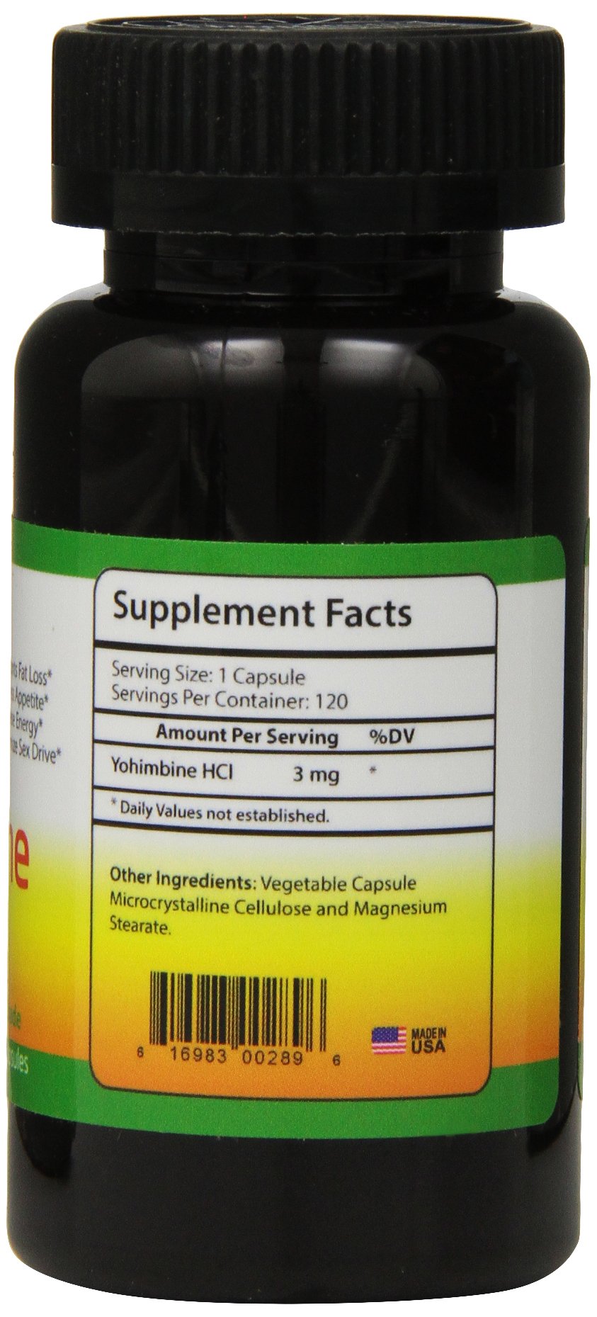 Biotech Nutritions Yohimbine HCl Dietary Supplement, 120 Count