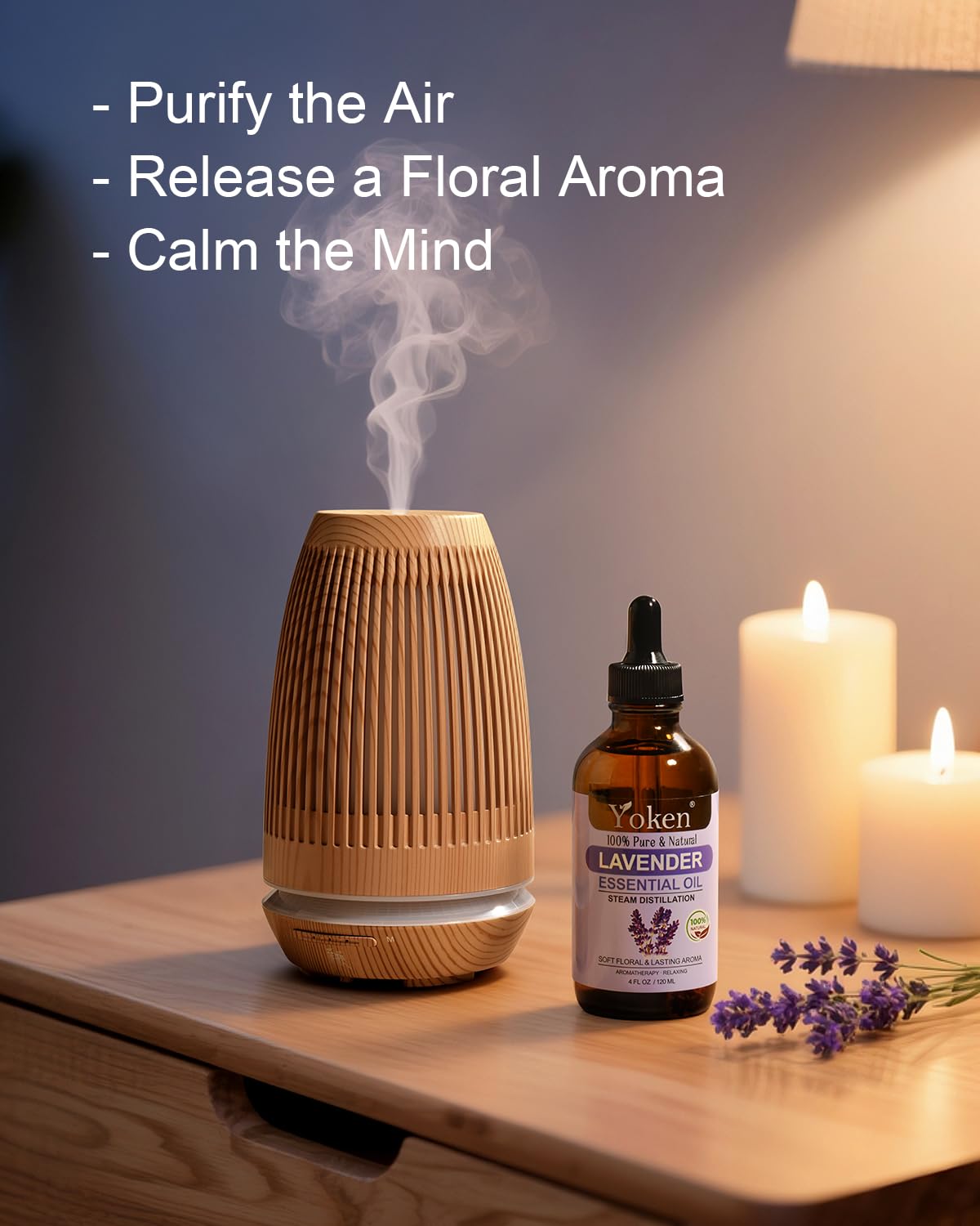 Yoken Lavender Essential Oil - 4 oz | 100% Pure & Natural, Premium Grade