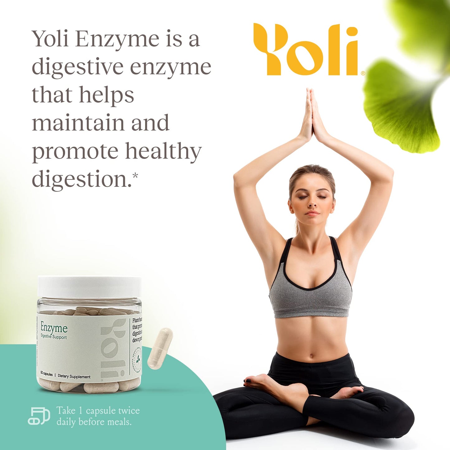 Yoli® Enzyme – Digestive Enzymes & Gut Health Supplement (60 Count)