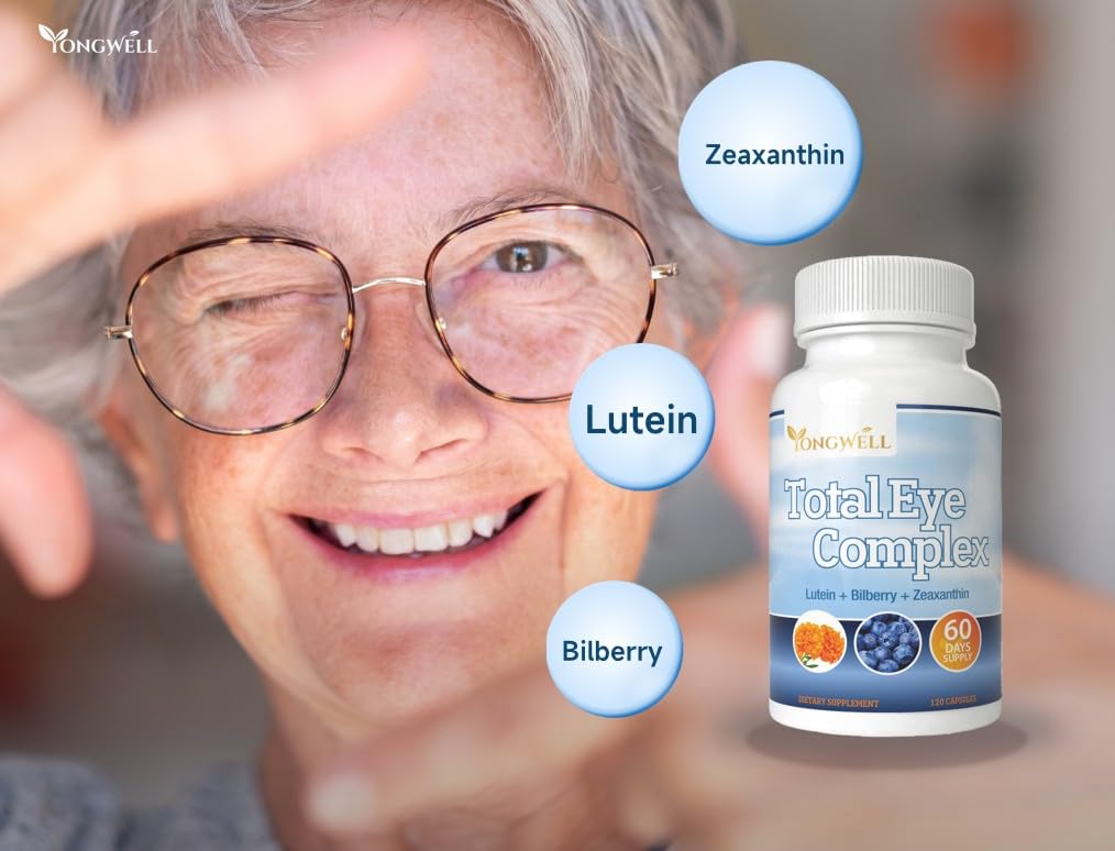 YongWell Total Eye Complex - Lutein, Bilberry & Zeaxanthin | 120 Capsules