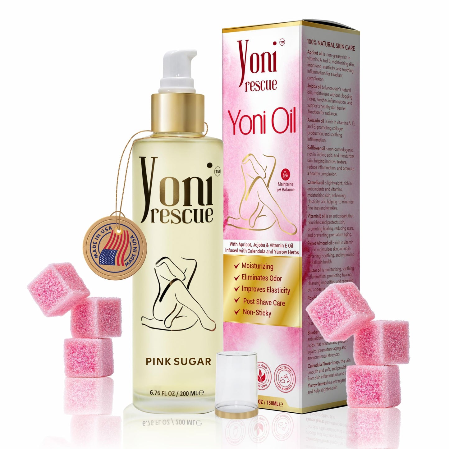 Yoni Rescue Yoni Oil 6.76 oz – pH Balance, Hydration & Comfort for Women
