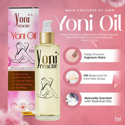 Yoni Rescue Yoni Oil 6.76 oz – pH Balance, Hydration & Comfort for Women