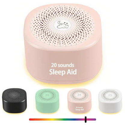 YONSEN Travel White Noise Sound Machine – 20 Sounds, Portable Sleep Aid with Night Light